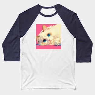 Cuddly Blue Gaze Baseball T-Shirt